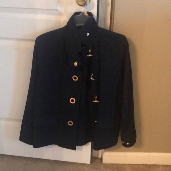 Ralph Lauren Jackets & Blazers - Ralph Lauren Navy Utility Jacket with Gold Accent Hardware